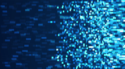 Abstract big data code representation. High-tech background. Big data visualization concept.