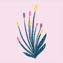 a many  beautiful flowers design art doodle 