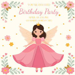 Birthday Party Invitation Card Template