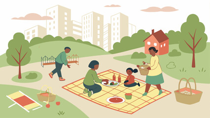 Fototapeta premium children playing in the park