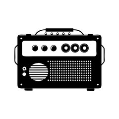 amplifier icon, amplifier silhouette vector illustration-simple silhouette illustration of amplifier, perfect for amplifier logos and icons