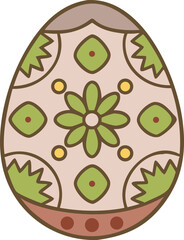 Multigenerational Easter Family Lunch Gathering – Happy Spring Holiday Vector Illustration