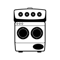 Fototapeta premium electric stove icon, electric stove silhouette vector illustration-simple silhouette illustration of electric stove, perfect for electric stove logos and icons