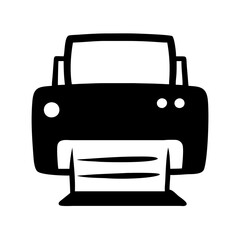 printer icon, printer silhouette vector illustration-simple silhouette illustration of printer, perfect for printer logos and icons