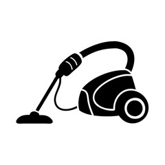 vacuum cleaner icon, vacuum cleaner silhouette vector illustration-simple silhouette illustration of vacuum cleaner, perfect for vacuum cleaner logos and icons