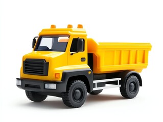 a children s book haulage truck clipart, educational toy style, soft tones, isolated on white background