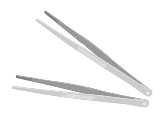 Tweezers on a white background.