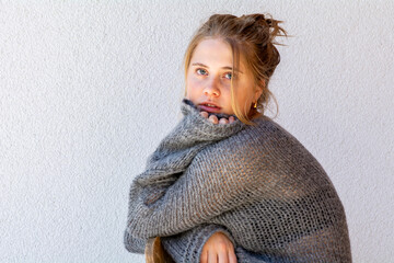 Junge Frau, ungeschminkt