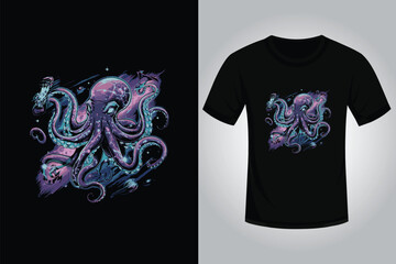 octopus T shirt design © MdJubaer