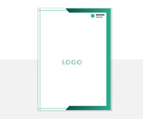 Minimalist concept business style letterhead template design. Professional & modern letterhead template design with geometric shapes. Vector graphic design. 