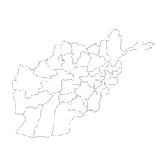 Fototapeta premium Afghanistan Map Outlines Design