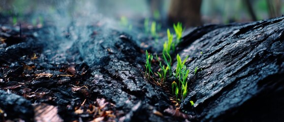 Majestic forest scene with towering trees stretching towards a pale blue sky, evoking awe and the grandeur of wilderness.