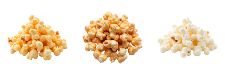 Crispy popcorn varieties in different flavors, showcasing delightful snack perfect for movie nights or gatherings
