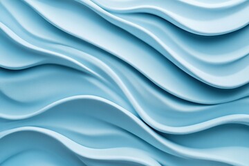 Obraz premium Serene Blue Wavy Lines Flowing Across the Image Visually