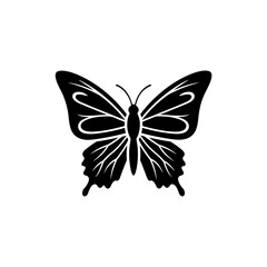 Butterfly with Wings Spread Wide Signifying Freedom and Personal Transformation Icon