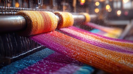 Colorful textile production process