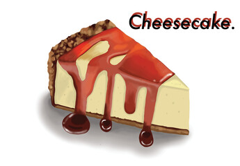 the piece of cheesecake