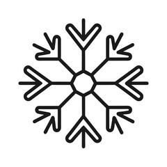 Obraz premium snowflake on white background