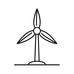 wind turbine isolated on white