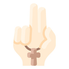 Obraz premium Cross Hand