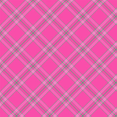 Plaid with twill weave repeat pattern.Gingham checkered tartan seamless pattern in pink and green.Vector illustration texture background design for fabric and prints.