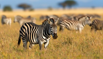 Obraz premium Zebras in African Savanna