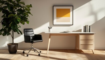 Modern workspace with natural light