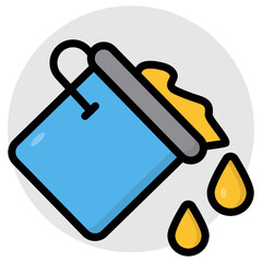       A perfect design vector of paint bucket 
