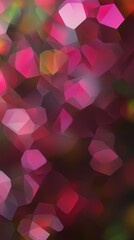 Festive Abstract Bokeh Background with Vibrant Pink and Red Colors for Decorative Design and Celebratory Visuals