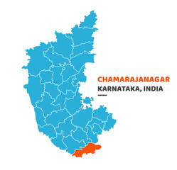 Chamarajanagar district map