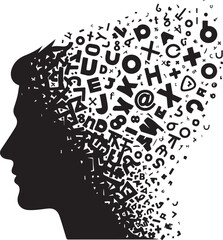 Dissolving Head Vector