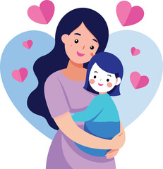 Mother's Day illustration transparent