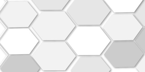 Futuristic 3D White and grey  Geometric Structure Featuring Abstract Polygonal Honeycomb Pattern, Technology-Inspired Design, and a Luxurious, Modern Vector Background for Innovation