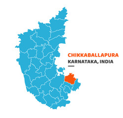 Chikkaballapura district map