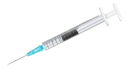 syringe isolated on white background