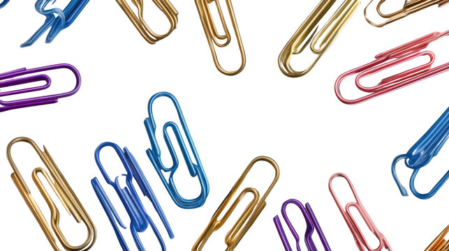 colorful paper clips