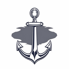 vector coptic anchor icon isolated on white background