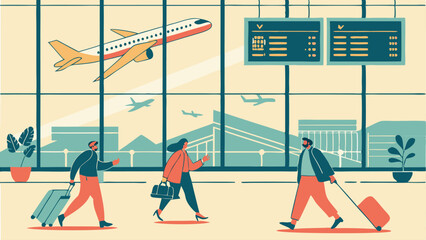 airport travel background