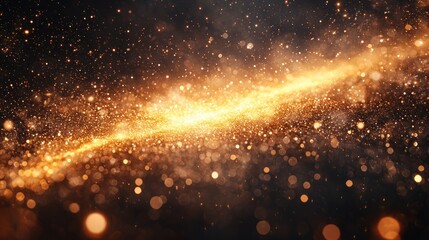 Golden Galaxy: A Celestial Sparkler