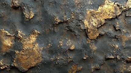 Abstract Gold and Black Texture: A Luxurious Metallic Background