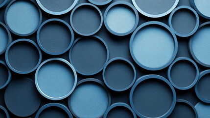 Abstract Blue Circles Background: A Modern Design