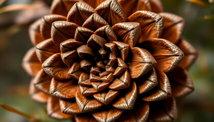 Closeup Image Of Pine Cone