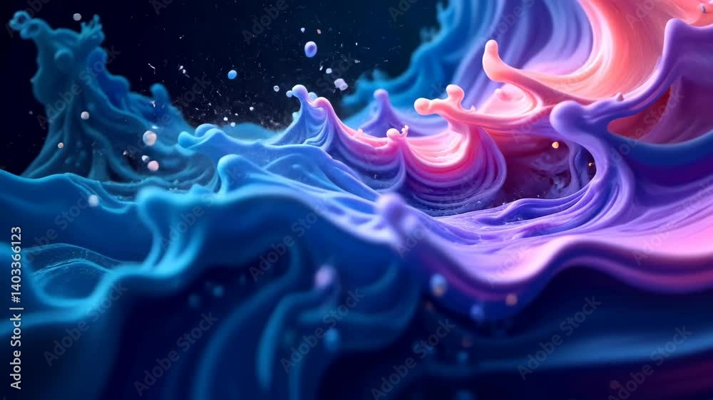 Aufkleber mesmerizing fluid dance a symphony of colors and textures in motion