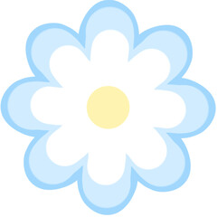 yellow flower on blue