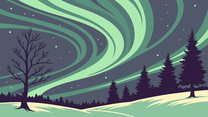 winter forest landscape