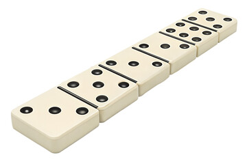 dominoes on white background