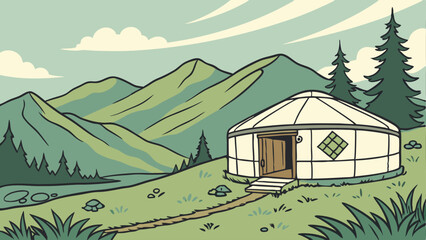 house in the mountains