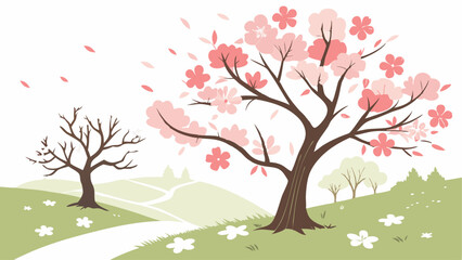 Obraz premium tree with flowers