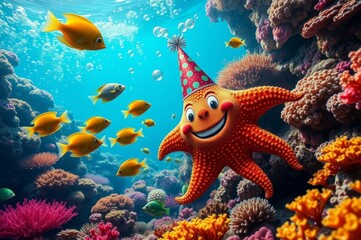 Underwater Party Celebration