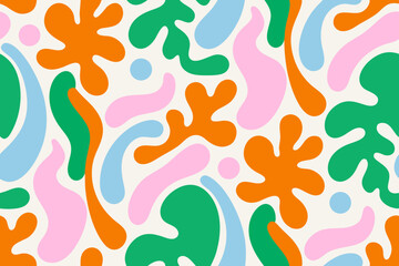 "Whimsical Soft Blob Art with Minimal Organic Motifs"

